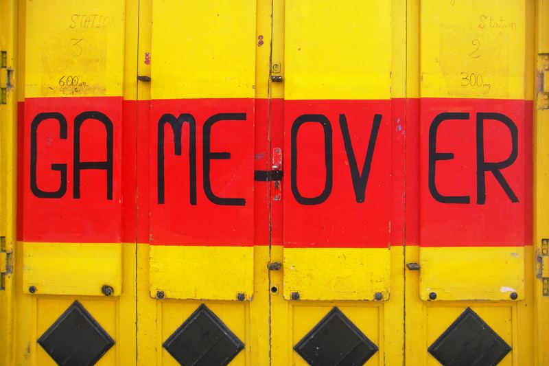 colorful garage door